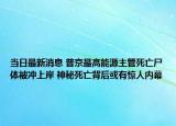 当日最新消息 普京最高能源主管死亡尸体被冲上岸 神秘死亡背后或有惊人内幕