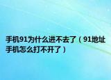 手机91为什么进不去了（91地址手机怎么打不开了）