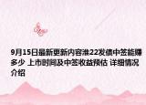 9月15日最新更新内容淮22发债中签能赚多少 上市时间及中签收益预估 详细情况介绍