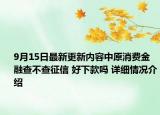 9月15日最新更新内容中原消费金融查不查征信 好下款吗 详细情况介绍