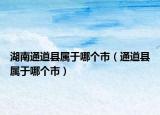 湖南通道县属于哪个市（通道县属于哪个市）