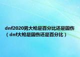 dnf2020男大枪是百分比还是固伤（dnf大枪是固伤还是百分比）
