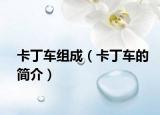 卡丁车组成（卡丁车的简介）