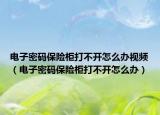 电子密码保险柜打不开怎么办视频（电子密码保险柜打不开怎么办）