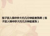 茄子放入锅中炒大约几分钟能煮熟啊（茄子放入锅中炒大约几分钟能煮熟）