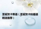 圣诞贺卡寄语（圣诞贺卡祝福语 精选推荐）