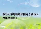 罗马大帝是啥意思图片（罗马大帝是啥意思）