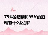 75%的酒精和95%的酒精有什么区别?