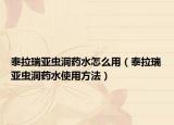 泰拉瑞亚虫洞药水怎么用（泰拉瑞亚虫洞药水使用方法）