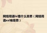 网络用语lsl是什么意思（网络用语xsl啥意思）