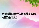 typec接口是什么数据线（type c接口是什么）