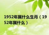 1952年属什么生肖（1952年属什么）