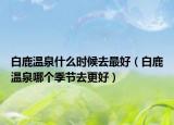 白鹿温泉什么时候去最好（白鹿温泉哪个季节去更好）