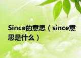 Since的意思（since意思是什么）