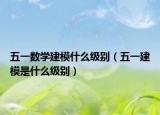 五一数学建模什么级别（五一建模是什么级别）
