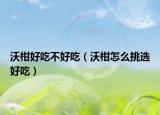 沃柑好吃不好吃（沃柑怎么挑选好吃）