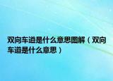 双向车道是什么意思图解（双向车道是什么意思）