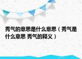 秀气的意思是什么意思（秀气是什么意思 秀气的释义）