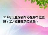 114可以查询到车停在哪个位置吗（114能查车的位置吗）