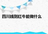 四川线到红牛能做什么