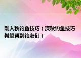 刚入秋钓鱼技巧（深秋钓鱼技巧 希望帮到钓友们）