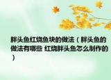胖头鱼红烧鱼块的做法（胖头鱼的做法有哪些 红烧胖头鱼怎么制作的）