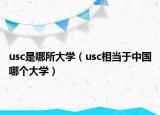 usc是哪所大学（usc相当于中国哪个大学）
