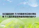 当日最新消息 方力钧画袁老后续处理结果 个人简历家庭背景最贵的画价值多少