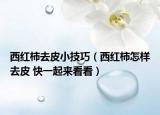 西红柿去皮小技巧（西红柿怎样去皮 快一起来看看）