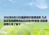 2022年9月15日最新相关报道消息 几点起床有益健康晨起后没有4种表现 恭喜更容易长寿了解下