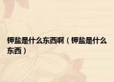 钾盐是什么东西啊（钾盐是什么东西）