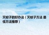 灭蚊子的好办法（灭蚊子方法 最佳方法推荐）
