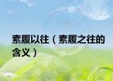 素履以往（素履之往的含义）