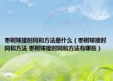 枣树嫁接时间和方法是什么（枣树嫁接时间和方法 枣树嫁接时间和方法有哪些）
