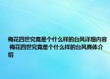 梅花四世究竟是个什么样的台风详细内容 梅花四世究竟是个什么样的台风具体介绍