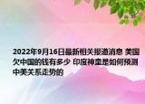 2022年9月16日最新相关报道消息 美国欠中国的钱有多少 印度神童是如何预测中美关系走势的