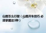 山路怎么行驶（山路开车技巧 必须掌握这3种）
