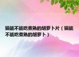 猫能不能吃煮熟的胡萝卜片（猫能不能吃煮熟的胡萝卜）