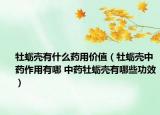 牡蛎壳有什么药用价值（牡蛎壳中药作用有哪 中药牡蛎壳有哪些功效）