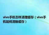 vivo手机怎样清理缓存（vivo手机如何清除缓存）
