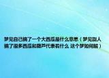 梦见自己摘了一个大西瓜是什么意思（梦见别人摘了很多西瓜和葫芦代表着什么 这个梦如何解）