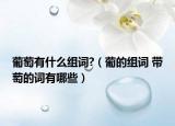 葡萄有什么组词?（葡的组词 带萄的词有哪些）