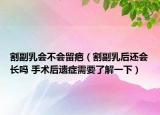 割副乳会不会留疤（割副乳后还会长吗 手术后遗症需要了解一下）