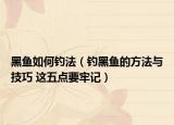 黑鱼如何钓法（钓黑鱼的方法与技巧 这五点要牢记）