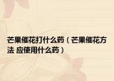 芒果催花打什么药（芒果催花方法 应使用什么药）