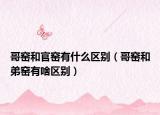 哥窑和官窑有什么区别（哥窑和弟窑有啥区别）