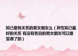 知己是有关系的男女朋友么（异性知己最好的关系 有没有各自的男女朋友可以接受得了的）
