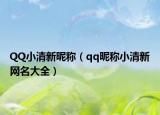 QQ小清新昵称（qq昵称小清新网名大全）