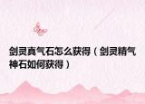 剑灵真气石怎么获得（剑灵精气神石如何获得）