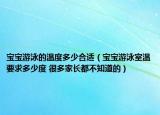 宝宝游泳的温度多少合适（宝宝游泳室温要求多少度 很多家长都不知道的）